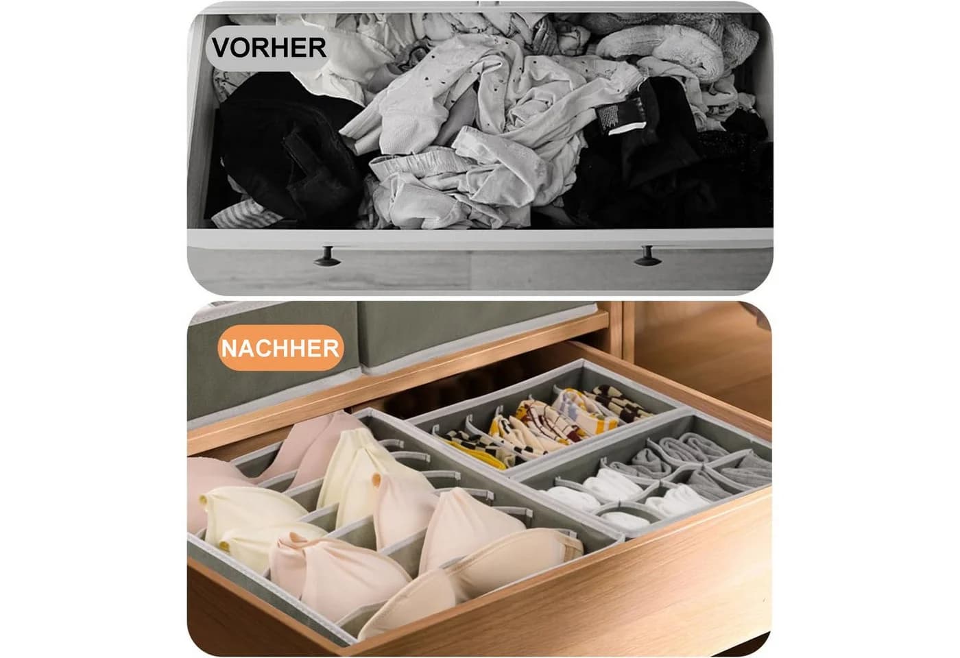 Keyura Aufbewahrungsboxen 8-tlg. Grau - Bild 3