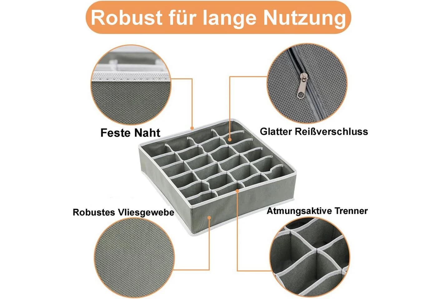 Keyura Aufbewahrungsboxen 8-tlg. Grau - Bild 4
