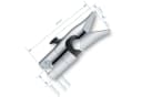 Refttenw Brausehalter Verstellbar Duschhalterung 360° Silber Bild 1