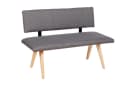 kundler Home Sitzbank mit Polster Grau Massivholz Buche Bild 2