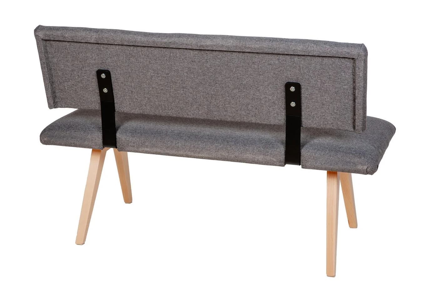 kundler Home Sitzbank mit Polster Grau Massivholz Buche - Bild 3