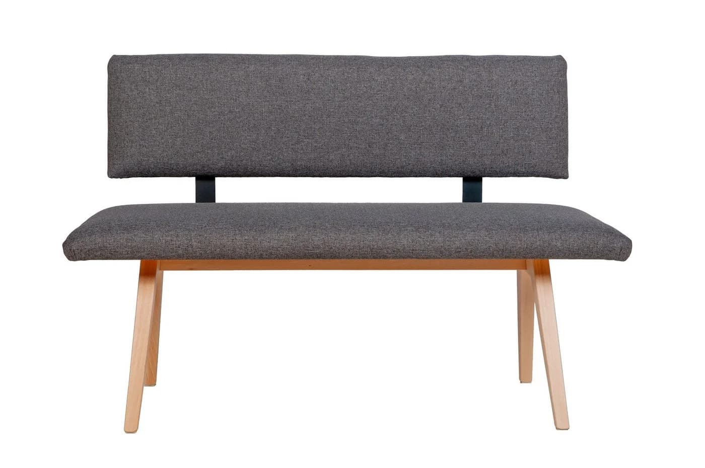 kundler Home Sitzbank mit Polster Grau Massivholz Buche - Bild 4