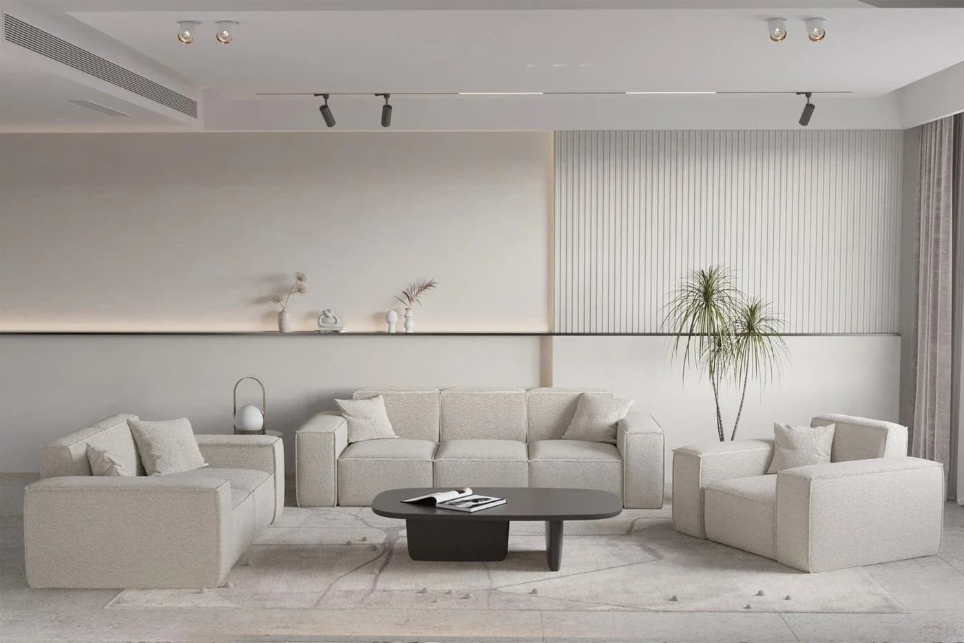 Fun Möbel Polsterhocker CELES PREMIUM - Designerhocker in Stoff - Bild 3