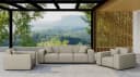 Fun Möbel Gartenlounge-Set SUMMER 5-tlg. Braun NXL-Stoff Bild 1