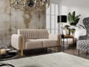 Fun Möbel 2-Sitzer Sofa VALERIE Beige Designersofa Bild 2