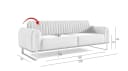 Designersofa Elisa - Klassisch-Schlichtes Sofa in Stoff und Velvet Bild 4