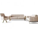 Fun Möbel Sofaset VALERIE 3-2-1 Beige Stoff Bild 2
