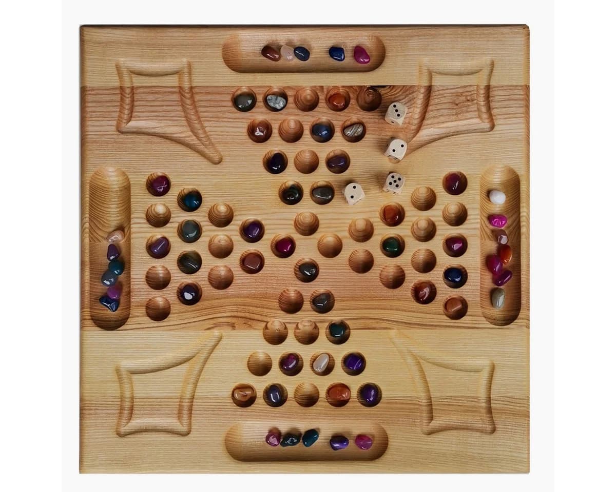 Madera Spielzeuge Meisterdieb 4 Personen Eschenholz Familienspiel Strategischer Spielspaß für 2 bis 4 Spieler
