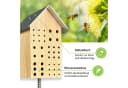 Insektenhotel Wildbienenhotel Eiche mit Metalldach Bild 1