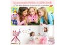 MOPUEA Kinderkamera Rosa 1080P HD mit Stativ und 32GB SD-Karte Bild 1