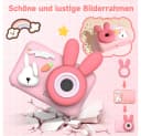 MOPUEA Kinderkamera Rosa 1080P HD mit Stativ und 32GB SD-Karte Bild 3