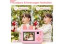 MOPUEA Kinderkamera Rosa 1080P HD mit Stativ und 32GB SD-Karte Bild 4