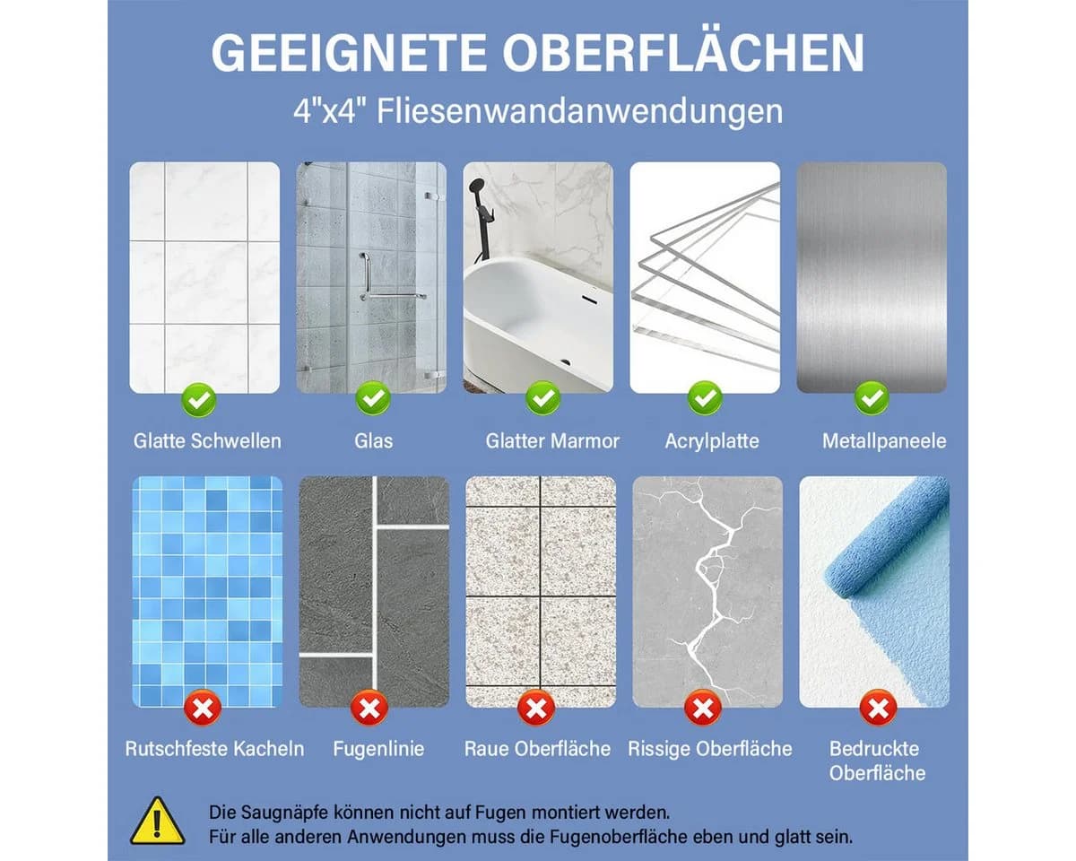 MOPUEA Haltegriff Grau Rutschfest Edelstahl 30cm - Bild 5
