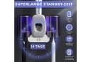 MOPUEA UV-Zahnbürstenhalter mit 4 Schlitzen, Zahnpastenspender und UV-Desinfektion Bild 3