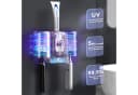 MOPUEA UV-Zahnbürstenhalter mit 4 Schlitzen, Zahnpastenspender und UV-Desinfektion Bild 5