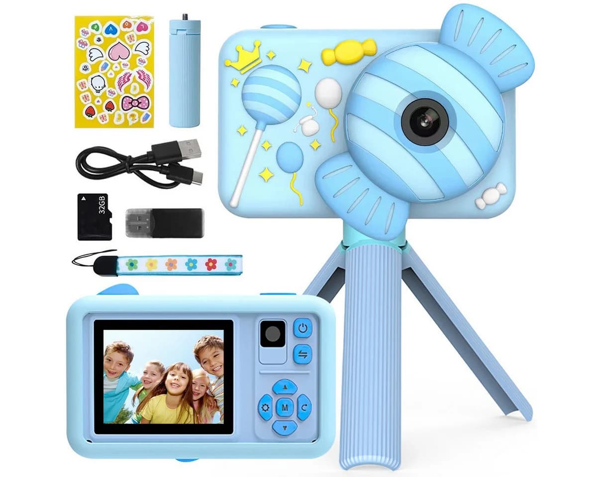 MOPUEA Kinderkamera 1080P 32GB Doppelobjektiv - Bild 2