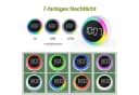 MOPUEA LED-Wecker Digital mit Farbwechsel, Doppelalarm & Sprachsteuerung Bild 4