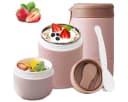 MOPUEA Müslibecher To Go 800 ml Edelstahl Thermobehälter mit Griff Bild 2