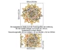 MOPUEA Wandtattoo Blumen Schwarz-Gold PVC Wandaufkleber Bild 1