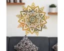 MOPUEA Wandtattoo Blumen Schwarz-Gold PVC Wandaufkleber Bild 5