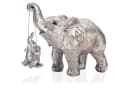 MOPUEA Elefanten Statue Deko Silber/Gold Harz Figur Bild 2