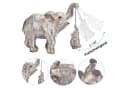 MOPUEA Elefanten Statue Deko Silber/Gold Harz Figur Bild 3