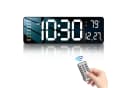 MOPUEA Wanduhr 16 Zoll LED Digital mit Fernbedienung Bild 2
