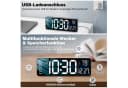 MOPUEA Wanduhr 16 Zoll LED Digital mit Fernbedienung Bild 5
