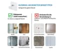 MOPUEA Gardinenstangenhalter Set 8-tlg. Selbstklebend Transparent Bild 5