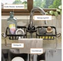 MOPUEA Küchenspüle Caddy Organizer über Wasserhahn hängen Edelstahl Bild 1