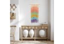 MOPUEA Wandteppich Handgefertigtes Baumwollseil Regenbogen Bild 1