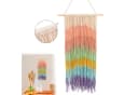 MOPUEA Wandteppich Handgefertigtes Baumwollseil Regenbogen Bild 2