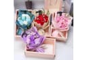 MOPUEA Künstliche Rosen Seifenblumen Strauß Rosa in Geschenkbox Bild 4