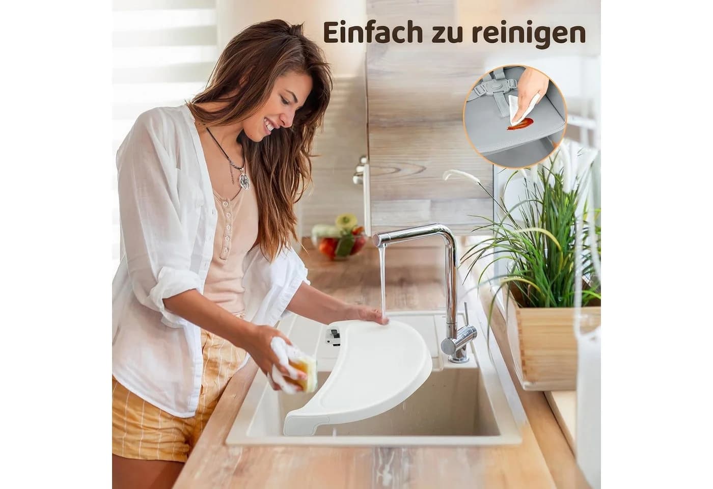 Ezebaby Kinderstuhl 6-in-1 multifunktionaler Kinderstuhl mit Ablage - Bild 5
