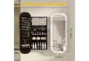 LVSOMT Schmuckschrank LED Oval Schwarz Holzwerkstoff Bild 3