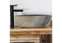Casa Moro Flussstein Waschbecken Aufsatzwaschbecken Naturstein handgemacht Bild 2