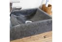 Casa Moro Aufsatzwaschbecken Marmor Schwarz Viereckig Bild 3