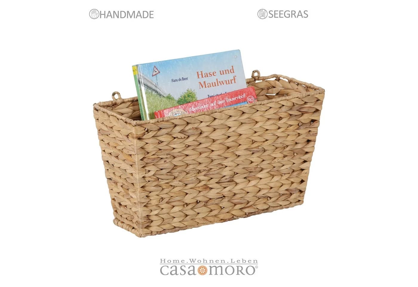 Casa Moro Wandkorb Zella Seegras geflochten 40x16x22 cm - Bild 5