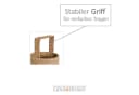 Casa Moro Korbregal Stella 3-fach Seegras Natur Bild 3
