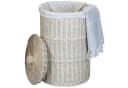 Casa Moro Wäschekorb mit Deckel Rattan 75L White Wash Bild 2