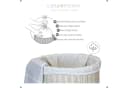 Casa Moro Wäschekorb mit Deckel Rattan 75L White Wash Bild 3