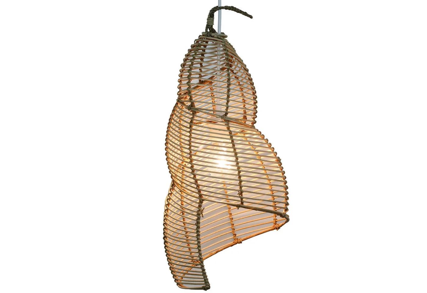 Casa Moro Pendelleuchte Rattan Lampe Natur - Bild 2