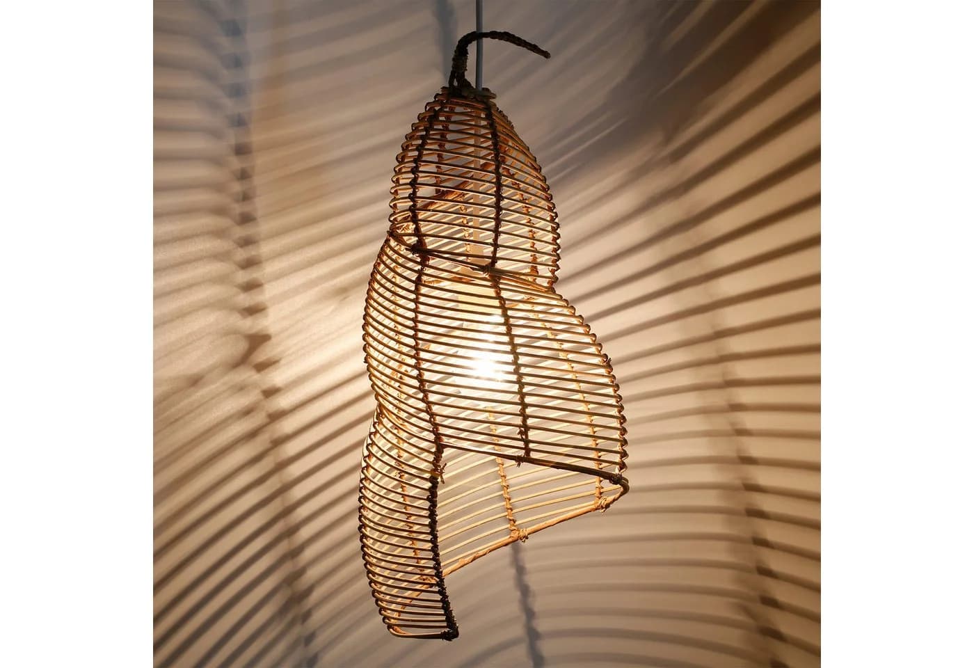 Casa Moro Pendelleuchte Rattan Lampe Natur - Bild 4