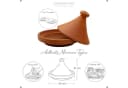 Casa Moro Tajine Schmortopf 25 cm Ton Beige Bild 3