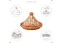 Casa Moro Tajine Schmortopf 25 cm Ton Beige Bild 4