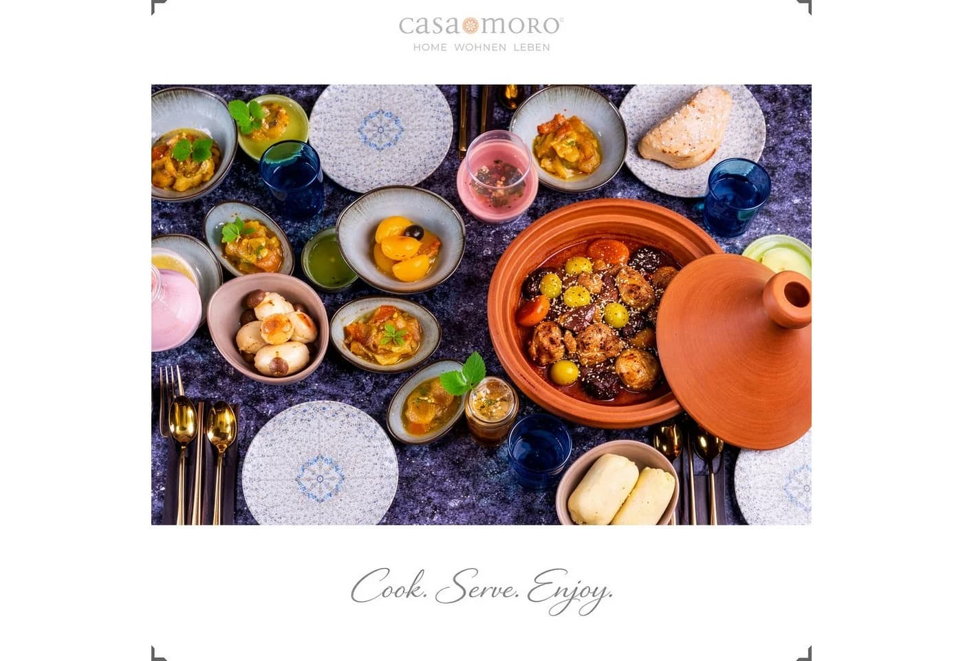 Casa Moro Tajine Schmortopf 34 cm Naturbelassene Lehmerde - Bild 5