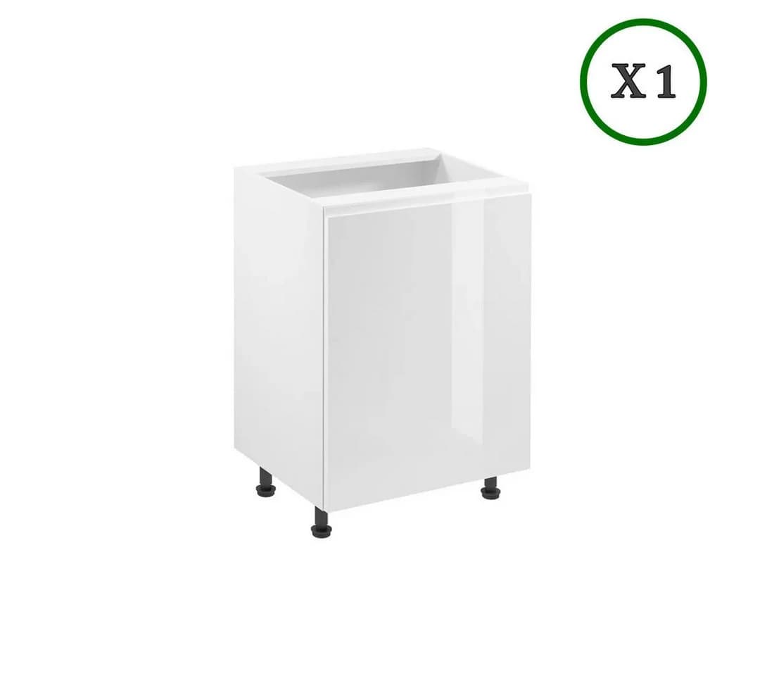 ROYAL24_MARKT Küchenzeile Velmora Komplett-Set Hochglanz Weiß Modern - Bild 3