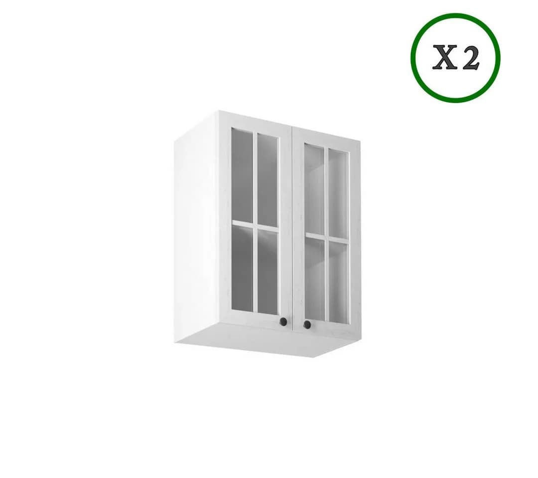 ROYAL24_MARKT Winkelküche K5-G390 Provence Weiß Komplettset - Bild 3