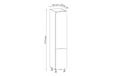 ROYAL24_MARKT Hochschrank Nexa D40SP Grau Modern Bild 1