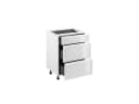 ROYAL24_MARKT Unterschrank Aspen 60 cm Küchenschrank 3 Schubladen Bild 1